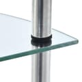 Miniatyrbild 4 av 7: vidaXL Hylla 3 hyllplan transparent 30x30x67 cm härdat glas