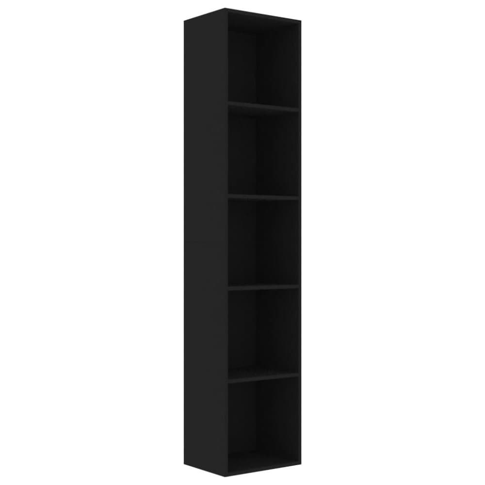 vidaXL Bokhylla svart 40x30x189 cm spånskiva