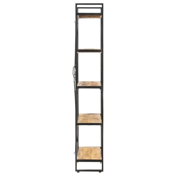 vidaXL Bokhylle 5 etasjer 90x30x180 cm heltre mango