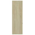 Miniatyrbilde 8 av 11: vidaXL Bokhylle sonoma eik 98x30x98 cm konstruert tre