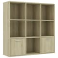 Miniatyrbilde 1 av 11: vidaXL Bokhylle sonoma eik 98x30x98 cm konstruert tre