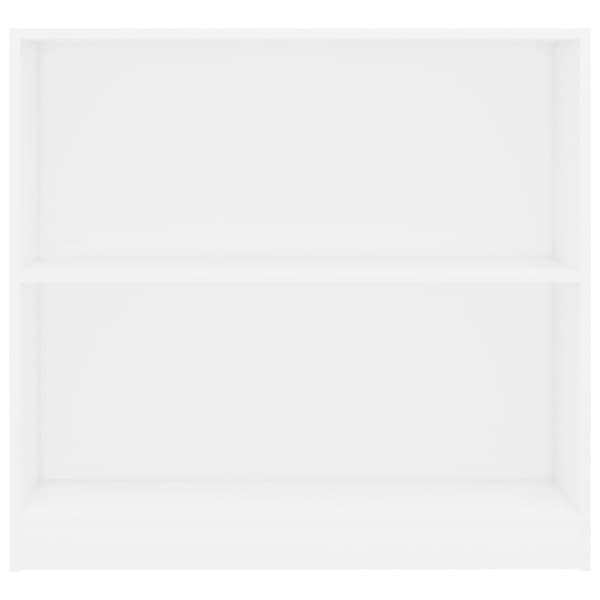 vidaXL Kirjahylly valkoinen 80x24x75 cm lastulevy