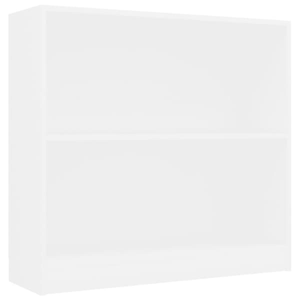 vidaXL Kirjahylly valkoinen 80x24x75 cm lastulevy