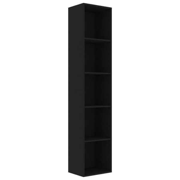 vidaXL bogreol 40x30x189 cm konstrueret træ sort