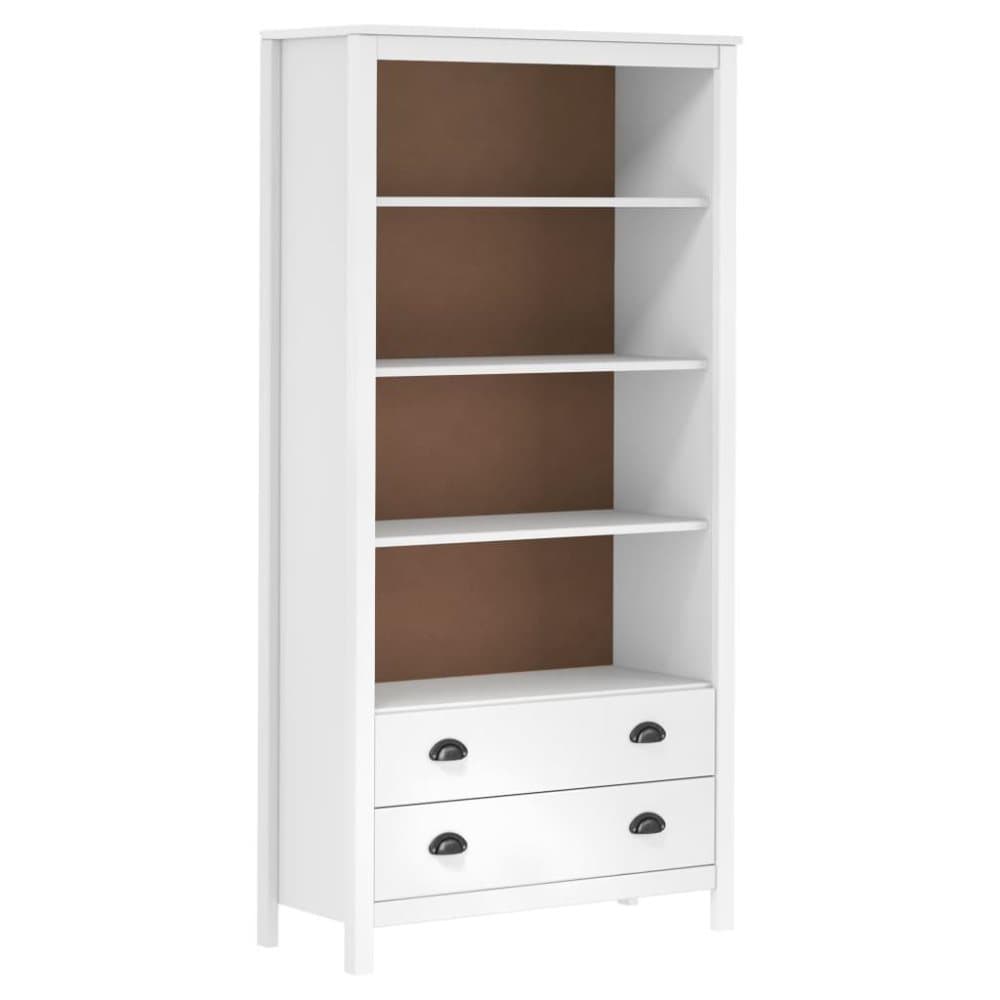 vidaXL bogreol Hill Range 85x37x170,5 cm massivt fyrretræ hvid