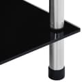 Miniatyrbillede 5 af 7: vidaXL reol 6 hylder 40x40x160 hærdet glas sort