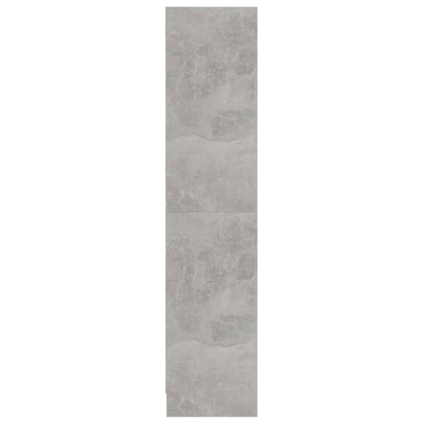vidaXL Bogreol/reol med 3 hylder 60x24x109 cm konstrueret træ betongrå change