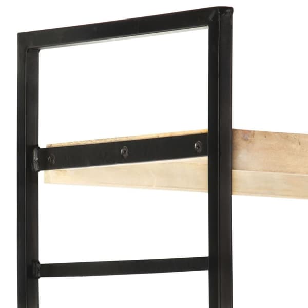 vidaXL Bogreol/reol i 4 niveauer 124 x 30 x 180 cm massivt mangotræ change