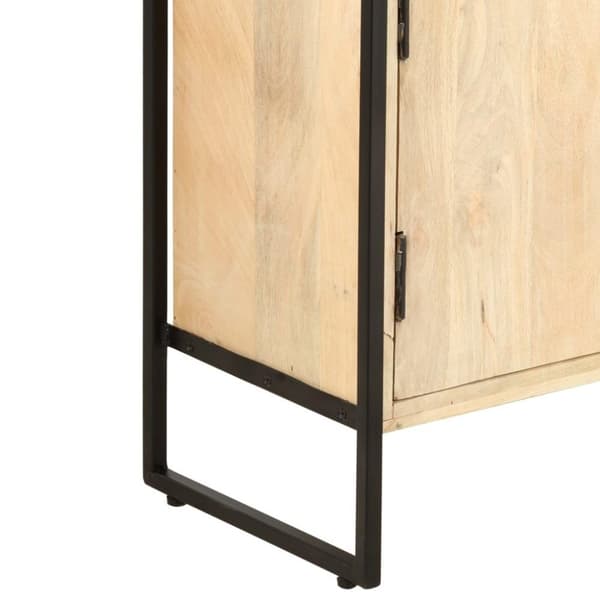 vidaXL Bogreol/reol i 4 niveauer 124 x 30 x 180 cm massivt mangotræ change