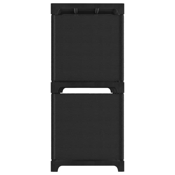 vidaXL Display reol med 6 kubeformede rum 103x30x72,5 cm stof sort