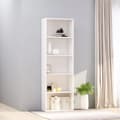 Miniatyrbillede 6 af 6: vidaXL Bogreol/reol med 5 hylder 60 x 30 x 189 cm spånplade hvid change