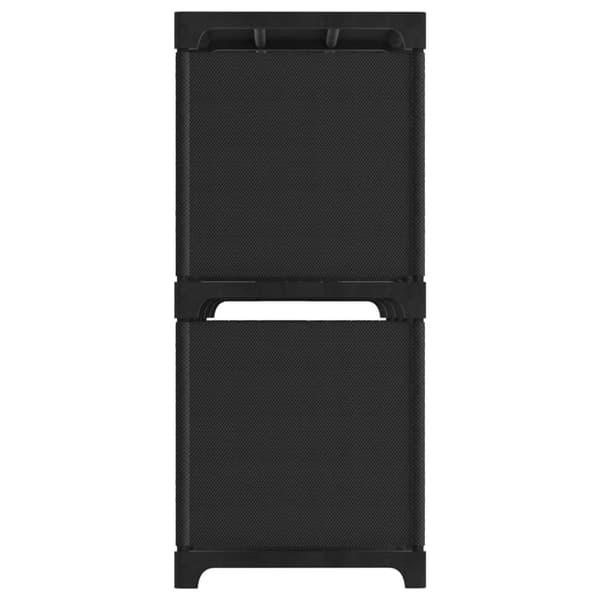 vidaXL Hylla med 5 kuber svart 103x30x72,5 cm tyg