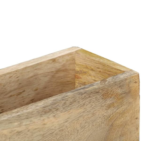 vidaXL Väggmonterat tidningsställ 30x11x72 cm massivt mangoträ