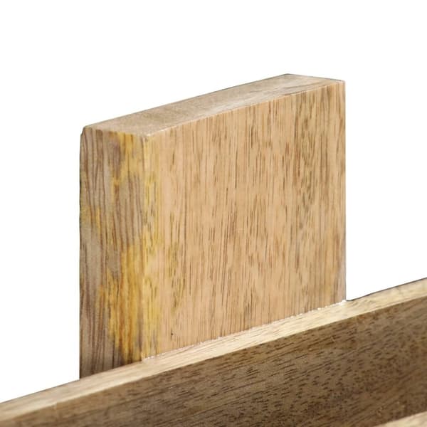 vidaXL Väggmonterat tidningsställ 30x11x72 cm massivt mangoträ
