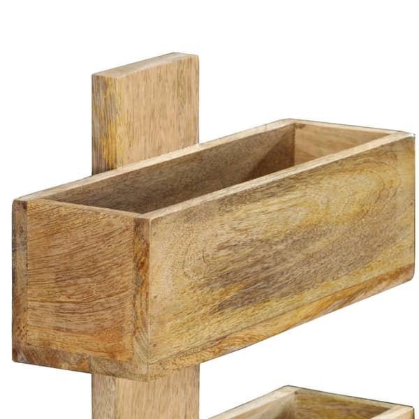vidaXL Väggmonterat tidningsställ 30x11x72 cm massivt mangoträ