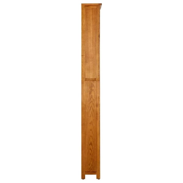 vidaXL Bogreol/reol med 7 hylder 90x22,5x200 cm massivt egetræ change