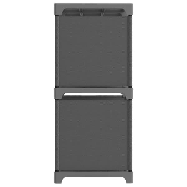 vidaXL Display reol med 5 kubeformede rum 103x30x72,5 cm stof grå