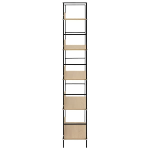 vidaXL Bokhylla 5 hyllplan ek 60x27,6x158,5 cm konstruerat trä