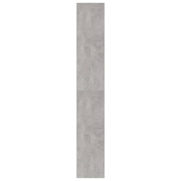 vidaXL Bokhylle betonggrå 40x30x189 cm konstruert tre