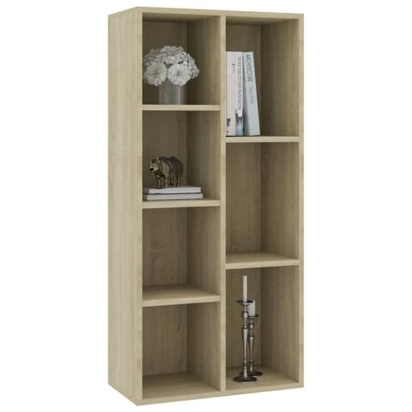 vidaXL bogreol 50x25x106 cm konstrueret træ sonoma-eg