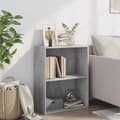 Pikkukuva 4 / 11: vidaXL 2-tasoinen kirjahylly betoninharmaa 60x30x76,5 cm lastulevy