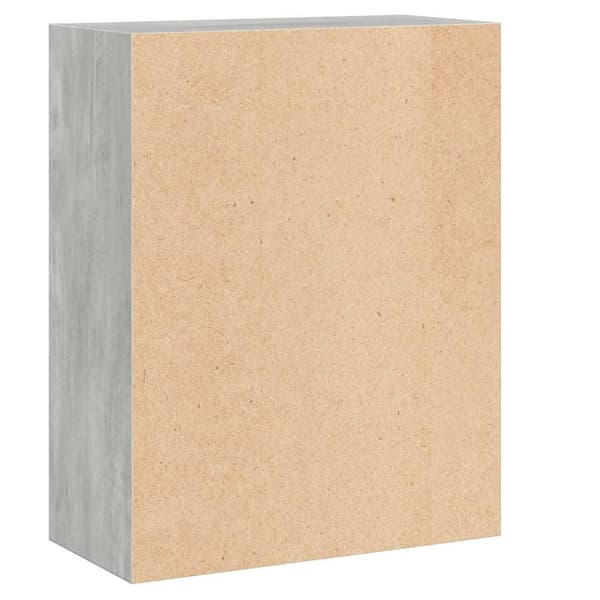 vidaXL 2-tasoinen kirjahylly betoninharmaa 60x30x76,5 cm lastulevy