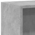 Pikkukuva 9 / 11: vidaXL 2-tasoinen kirjahylly betoninharmaa 60x30x76,5 cm lastulevy