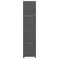 Miniatyrbilde 4 av 10: vidaXL Displayhylle med 12 kuber og bokser grå 103x30x141 cm stoff