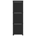 Miniatyrbilde 3 av 10: vidaXL Displayhylle med 9 kuber og bokser svart 103x30x107,5 cm stoff