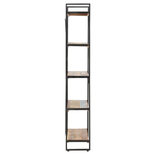 vidaXL Bokhylle 5 etasjer 90x30x180 cm gjenvunnet heltre