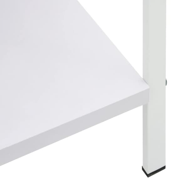 vidaXL Bogreol/reol med 3 hylder 60x27,6x90,5 cm konstrueret træ hvid change