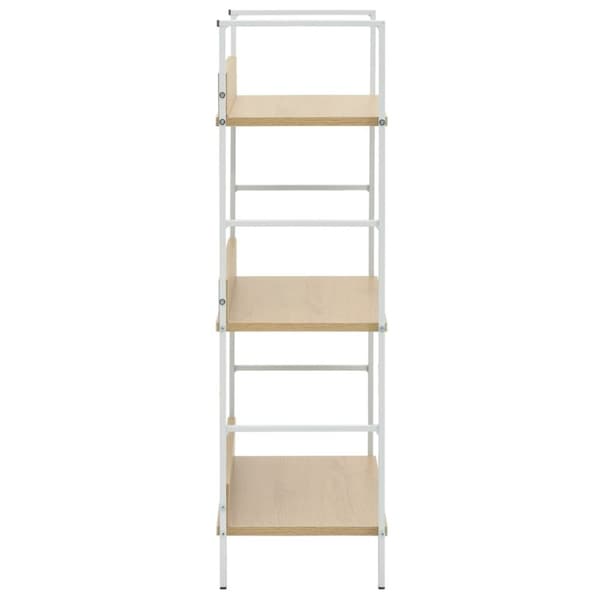 vidaXL Bogreol/reol 60x27,6x90,5 cm 3 hylder konstrueret træ egetræsfarve change
