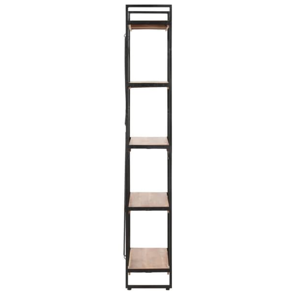 vidaXL Bokhylla med 5 hyllor 140x30x180 cm massivt akaciaträ