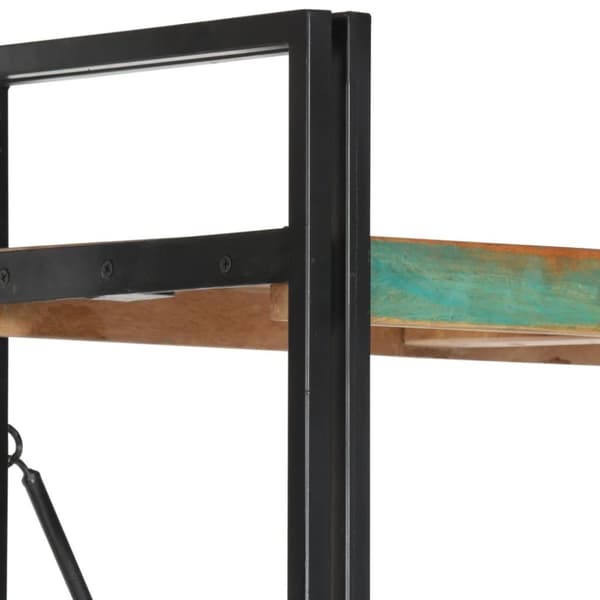 vidaXL Bokhylle 5 etasjer 140x30x180 cm gjenvunnet heltre