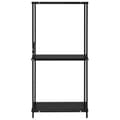 Miniatyrbilde 3 av 7: vidaXL Liten rett bokhylle svart 33,5x39,6x79,7 cm konstruert tre