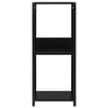 Miniatyrbilde 2 av 7: vidaXL Liten rett bokhylle svart 33,5x39,6x79,7 cm konstruert tre