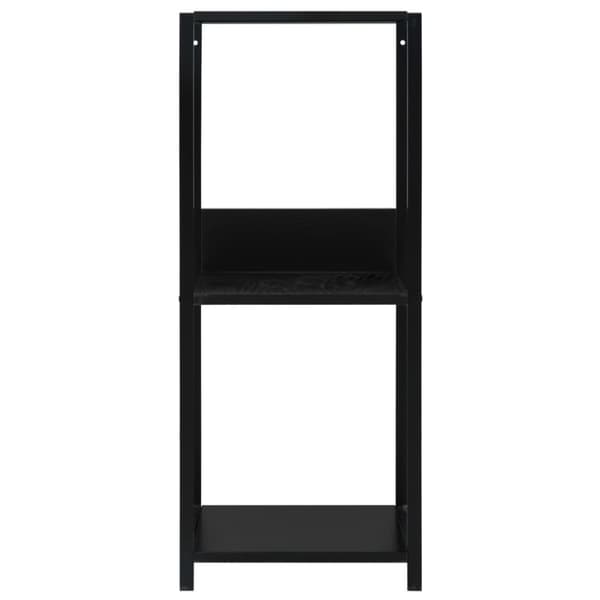 vidaXL Liten rett bokhylle svart 33,5x39,6x79,7 cm konstruert tre