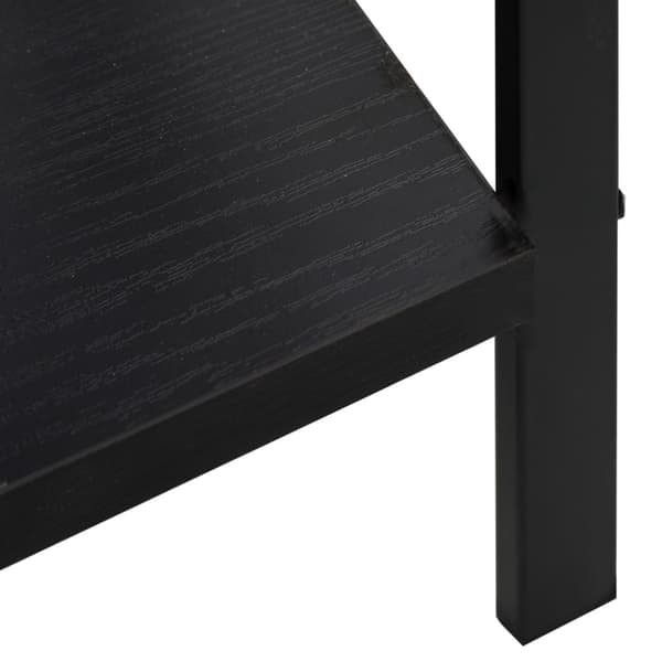 vidaXL Bokhylle 5 lag svart 60x27,6x158,5 cm konstruert tre