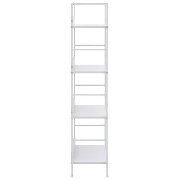 vidaXL Bogreol/reol med 3 hylder 60x27,6x124,5 cm konstrueret træ hvid change