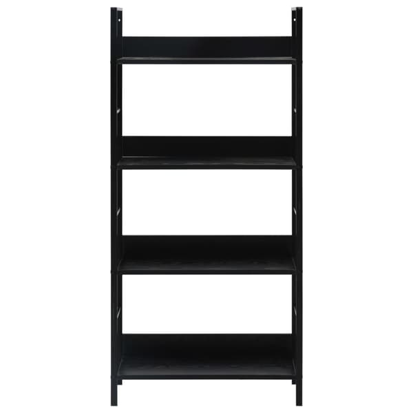 vidaXL Bogreol/reol med 4 hylder 60x27,6x124,5 cm konstrueret træ sort change