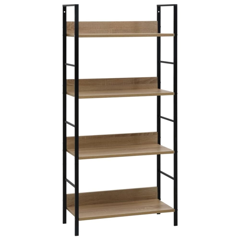 vidaXL Bokhylla 4 hyllplan ek 60x27,6x124,5 cm spånskiva