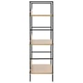 Miniatyrbillede 4 af 7: vidaXL Bogreol/reol med 3 hylder 60x27,6x90,5 cm konstrueret træ egetræ change