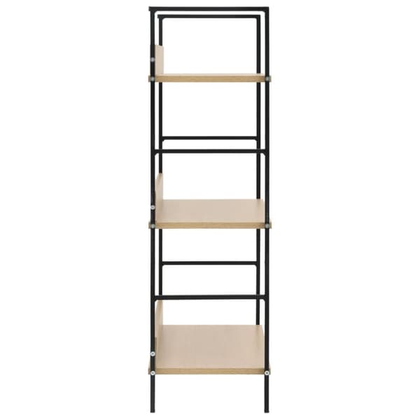 vidaXL Bogreol/reol med 3 hylder 60x27,6x90,5 cm konstrueret træ egetræ change