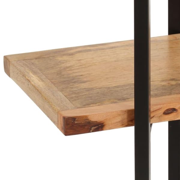 vidaXL Bogreol/reol med 3 hylder 160x31x80 cm massivt mangotræ change