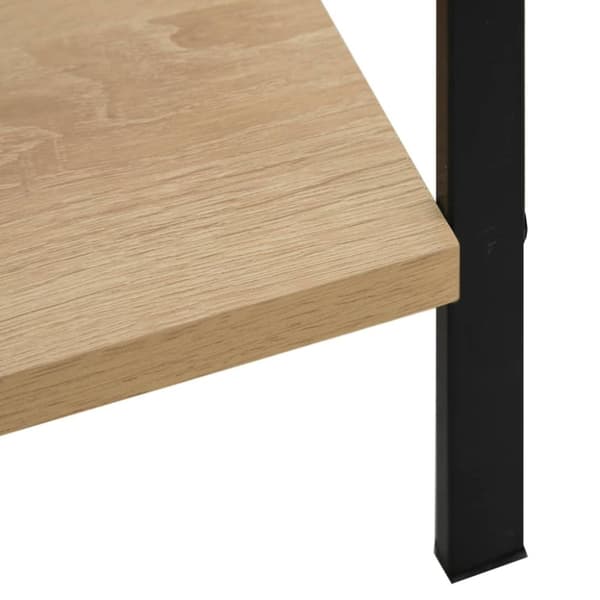 vidaXL Bogreol/reol 60x27,6x124,5 cm 4 hylder konstrueret træ egetræsfarve change