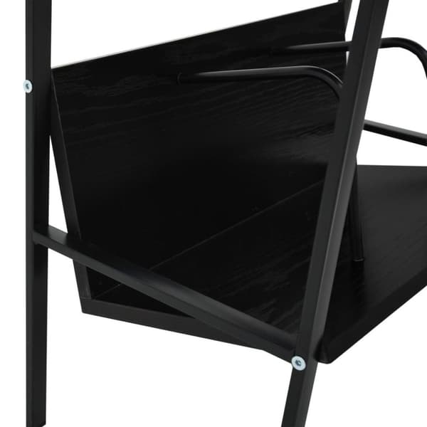 vidaXL Bogreol/reol med 2 hylder 52x28x59 cm konstrueret træ sort change