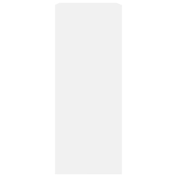 vidaXL Bogreol/reol med 2 hylder 60 x 30 x 76,5 cm spånplade hvid change