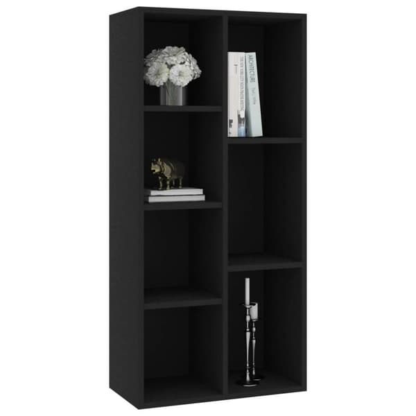 vidaXL bogreol 50x25x106 cm konstrueret træ sort