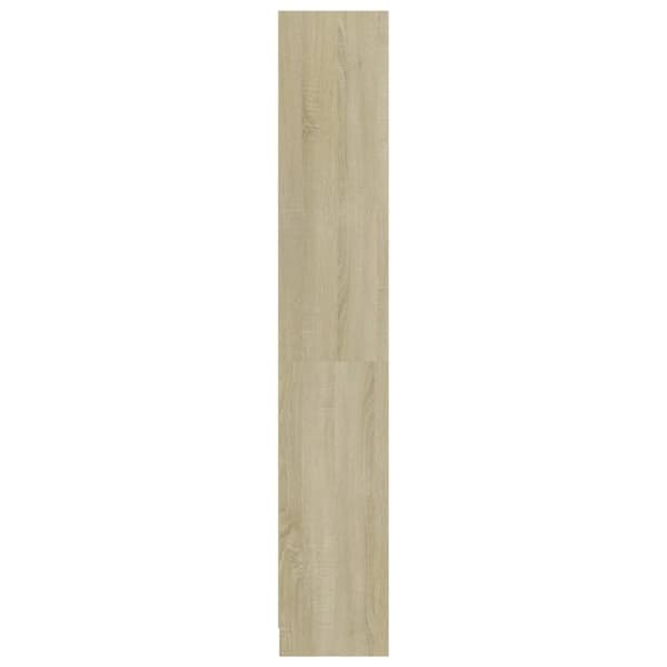 vidaXL Bogreol/reol med 4 hylder 80x24x142 cm konstrueret træ sonoma-eg change