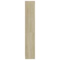 Miniatyrbillede 4 af 7: vidaXL Bogreol/reol med 4 hylder 80x24x142 cm konstrueret træ sonoma-eg change
